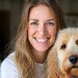 Megan Harris with her labradoodle
